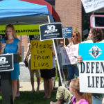 Planned Parenthood Protest with KofC Signs